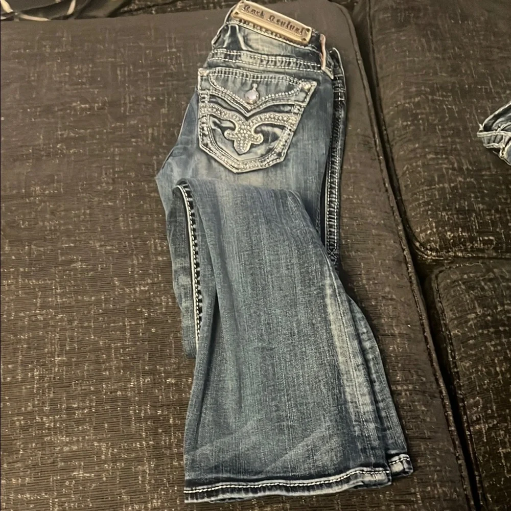 Rock Revival Blue Boot Cut Jeans - Picture 2 of 5